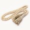 Ornativity Farmhouse Beads Wooden Garland- Wood Prayer Bead Garland with Tassels Boho Rustic Accented Home décor Country style hanging beads 60 inches (Natural Wood)